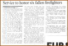 A Service for Six Fallen Firefighters