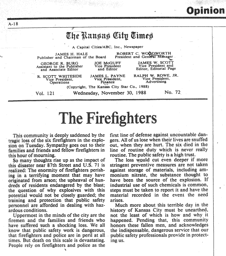 Opinion: The Firefighters
